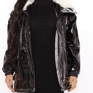 Fashion Nova Don’t Be Faux Leather Jacket